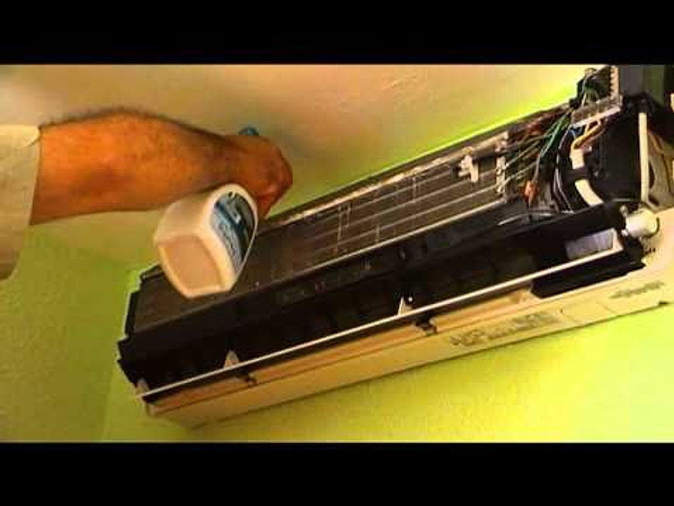 Limpieza evaporador aire acondicionado split usado