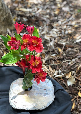 Slate Ikebana Vases Eumundi Markets Australia Handmade Artisan