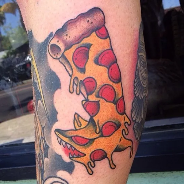 cool pizza tattoos paperchasers ink urban tattoo magazine home cool pizza tattoos paperchasers ink urban tattoo magazine home