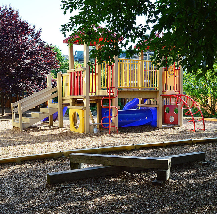 Climbing equipment in garden Stylish