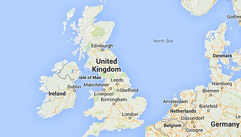 UK map for gifts for little hands delivery information page