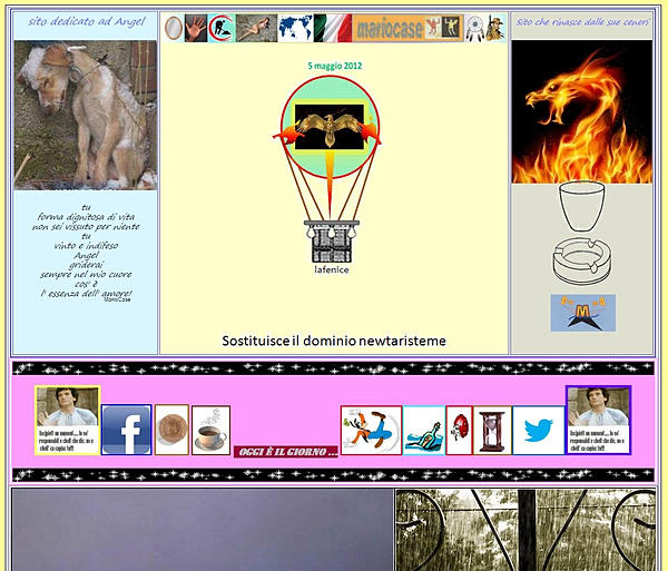 HOME PAGE SITO PERSONALE LAFENICE