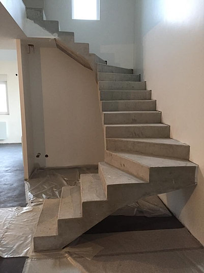 Concrete design / beton cire / renovation / decoration / metz ... Escalier Carrelage désign