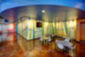 Grace Church St. Louis GraceKid's atrium connection to the newly themed space. DE|SL LLC