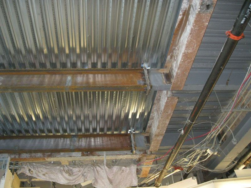 Top view of frame