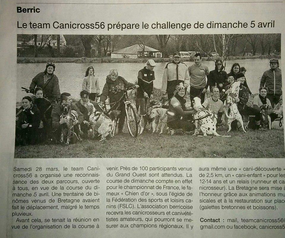 Berric Bretagne Sud Challenge J-4 | Team Canicross 56 Berric Bretagne Sud Challenge J-4 | Team Canicross 56