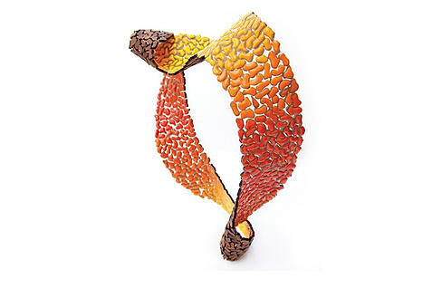Julia Toledo neckpiece "Flame" 2013