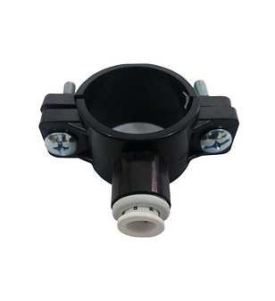 Drain saddle clamp