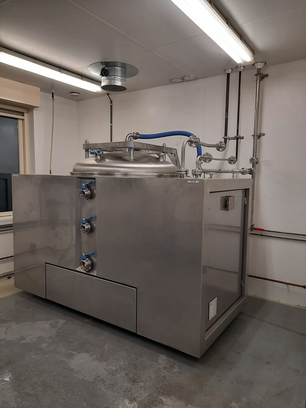 300-600 liter mengtank dubbelwandig geïsoleerd met vacuümsysteem