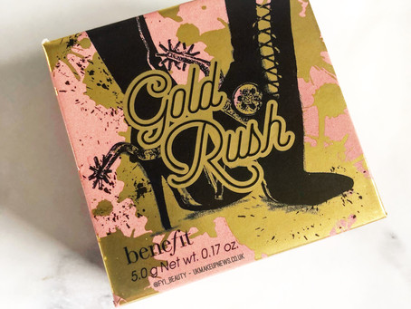 福利化妆品金rush腮红评论& Swatches
