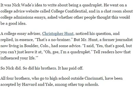 amazing college essay examples