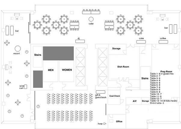 wedding reception floor plans