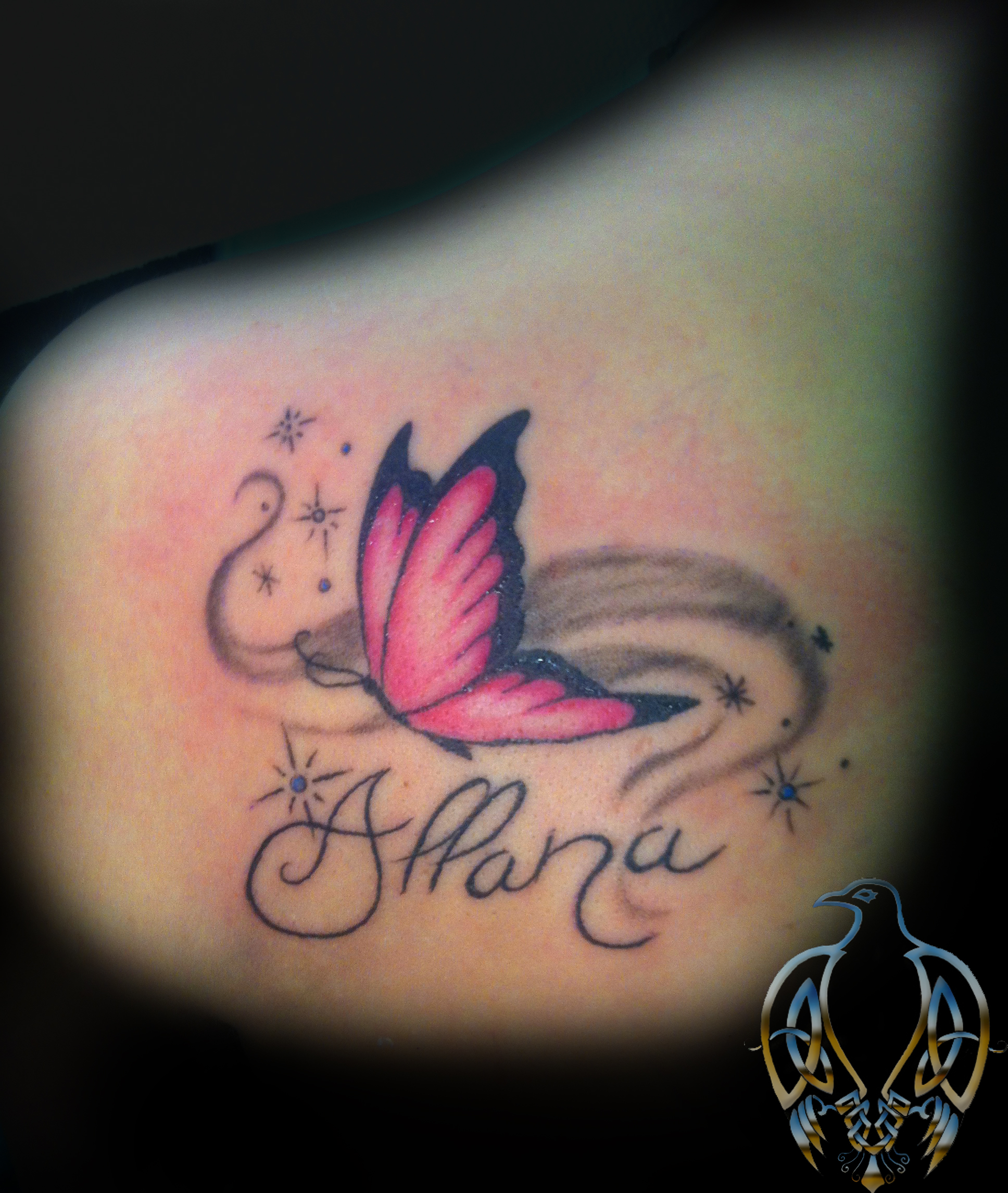 celtic crow tattoo memorial tattoo butterfly celtic crow tattoo memorial tattoo butterfly
