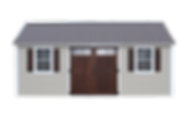 Oakland Stuctures, Cottage Style Shed, Double Doors, Metal Roof