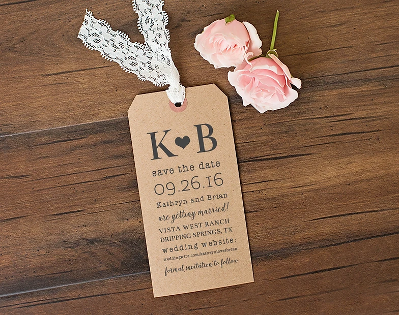 save the date luggage tags