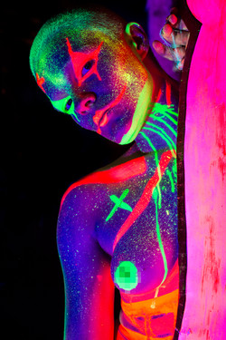 Gallery London Neon Naked Life Drawing Class