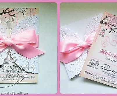 creaciones invitaciones bautizo