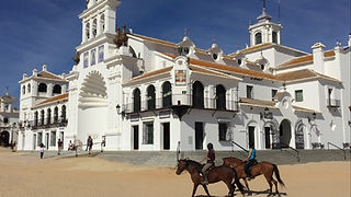 montar a caballo en el rocio, romeria