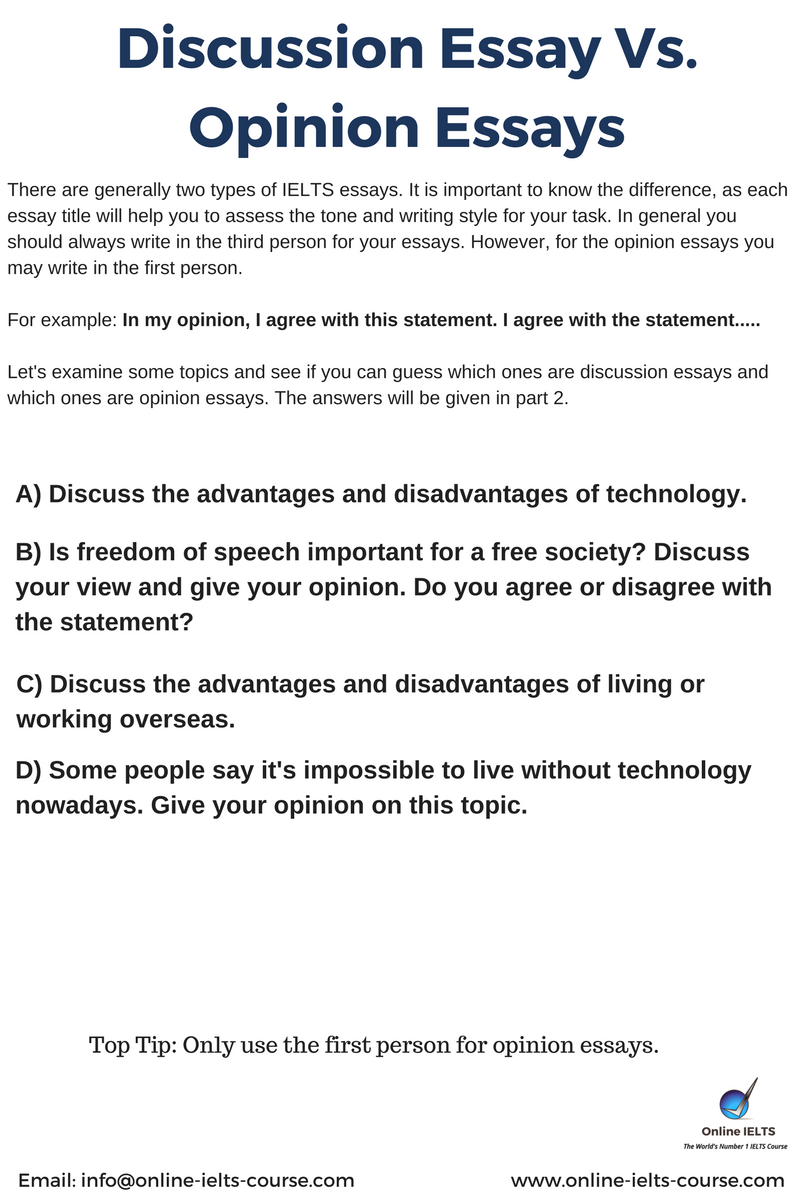 Example Discussion Essay