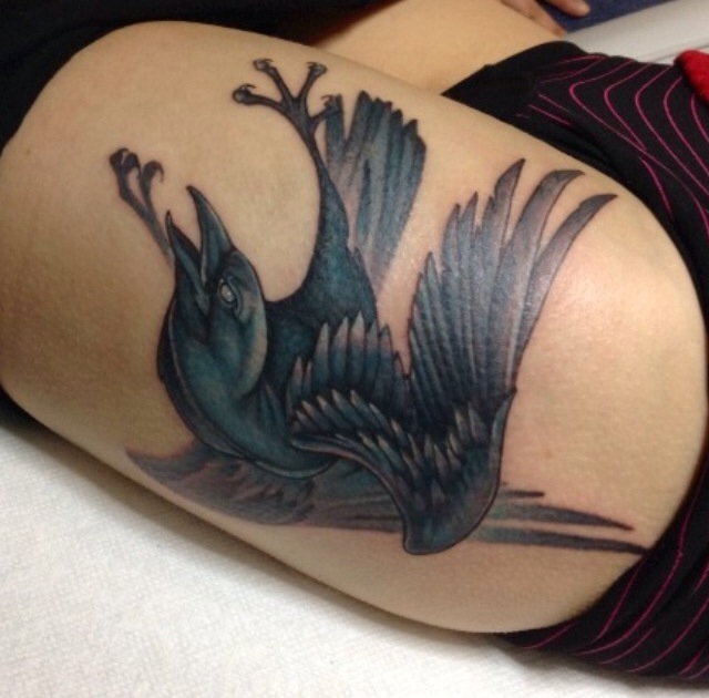 lookingglassnj raven tattoo by amber opal lookingglassnj raven tattoo by amber opal