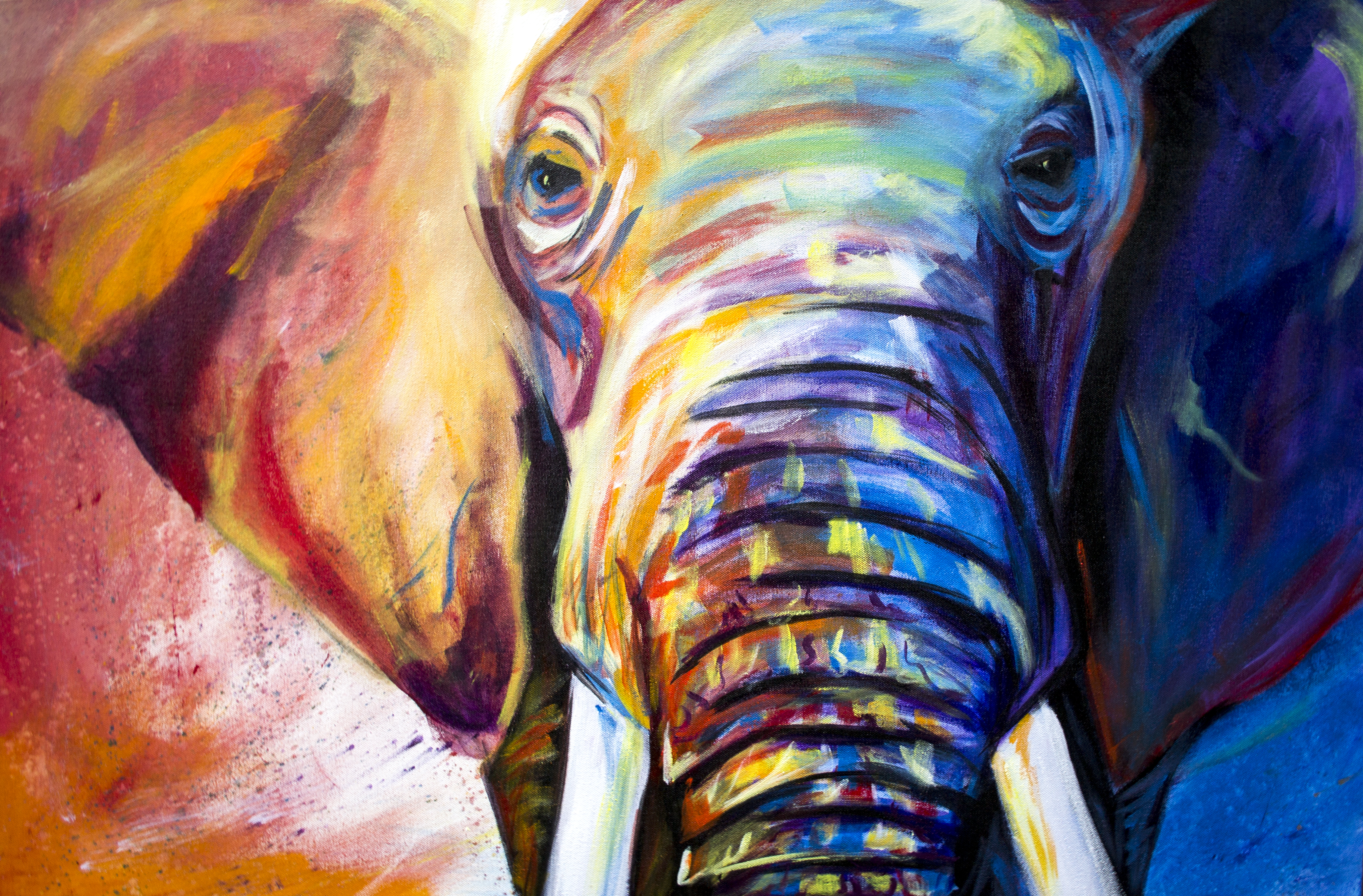 abstract elephant painting