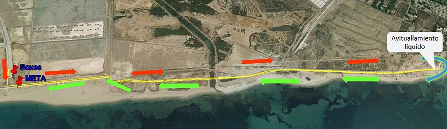 Sector de atletismo del Triatlón del Sol de Roquetas