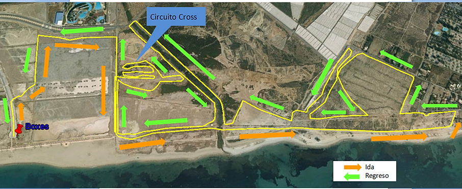 Sector de ciclismo del Triatlón del Sol de Roquetas