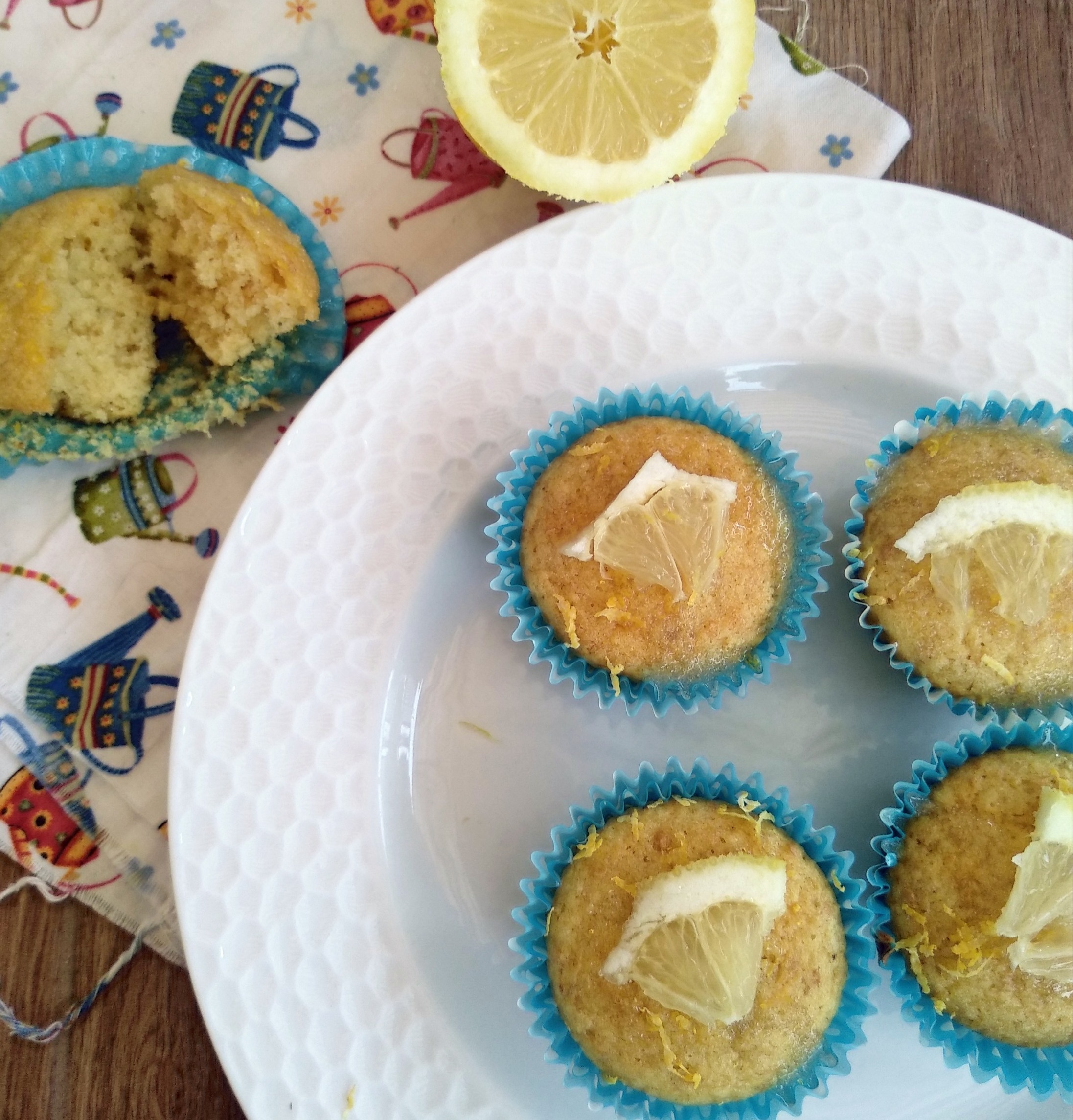 Muffins de jengibre y limón