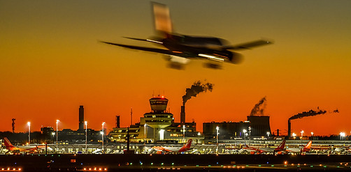 Tegel Flugzeug Landung