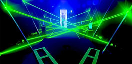 To construct the laser maze, twenty-four red Lase Arrays were used to form the gates. Adding an extra layer of complexity to the challenge, the gates have been programmed to close in tight sequences. In the laser room, eight BB3s emit single green laser beams, which sweep the room continually, requiring contestants to keep their wits about them.
ER Productions custom fabricated twenty photosensitive light strips for both games, which trigger an alarm, alerting contestants, the presenter and the audience if any beams are broken during the challenges.
A Hog 4 lighting console controls both games and Unique hazers have been used to accentuate the beam profile of the lasers making them visible to contestants and viewers watching at home.
It was great to be involved with the relaunch of this iconic show.
Our laser programmer, Ben Couch, and laser game technician, Matt Harr, have done a fantastic job and we’re thrilled with how the show has been received”, Tom concludes.