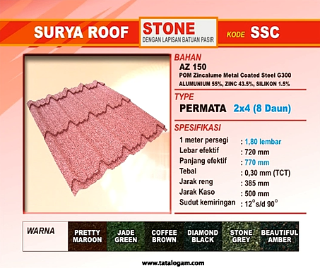 GENTENG SURYA ROOF STONE PASIR