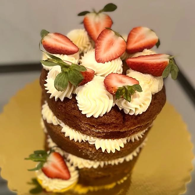 Naked Victoria Sponge Cake Laura Kate