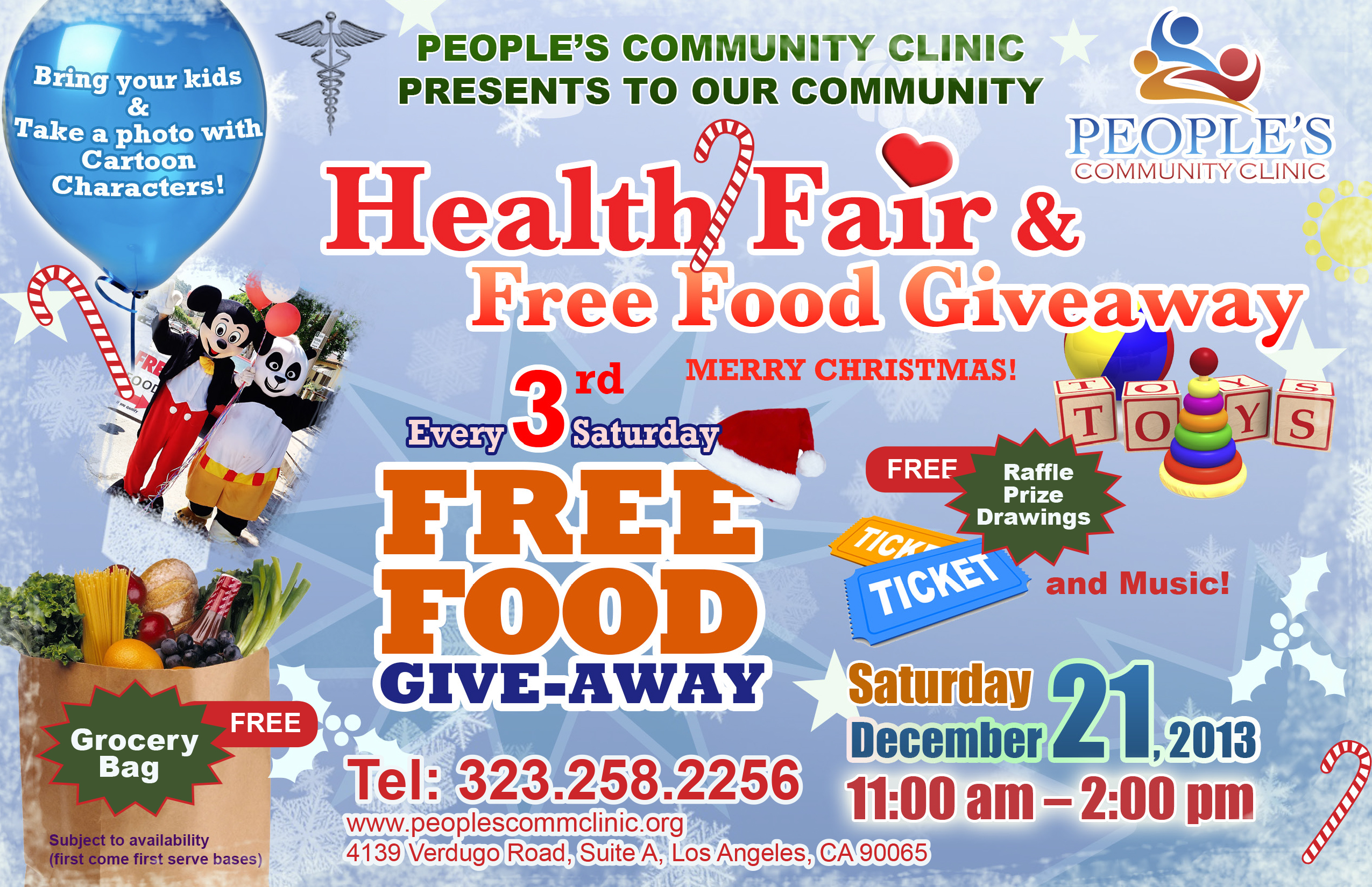 peoples community clinic clinica flyer navideno