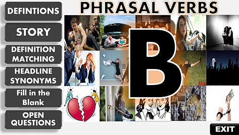 phrasal verbs, vocabulary