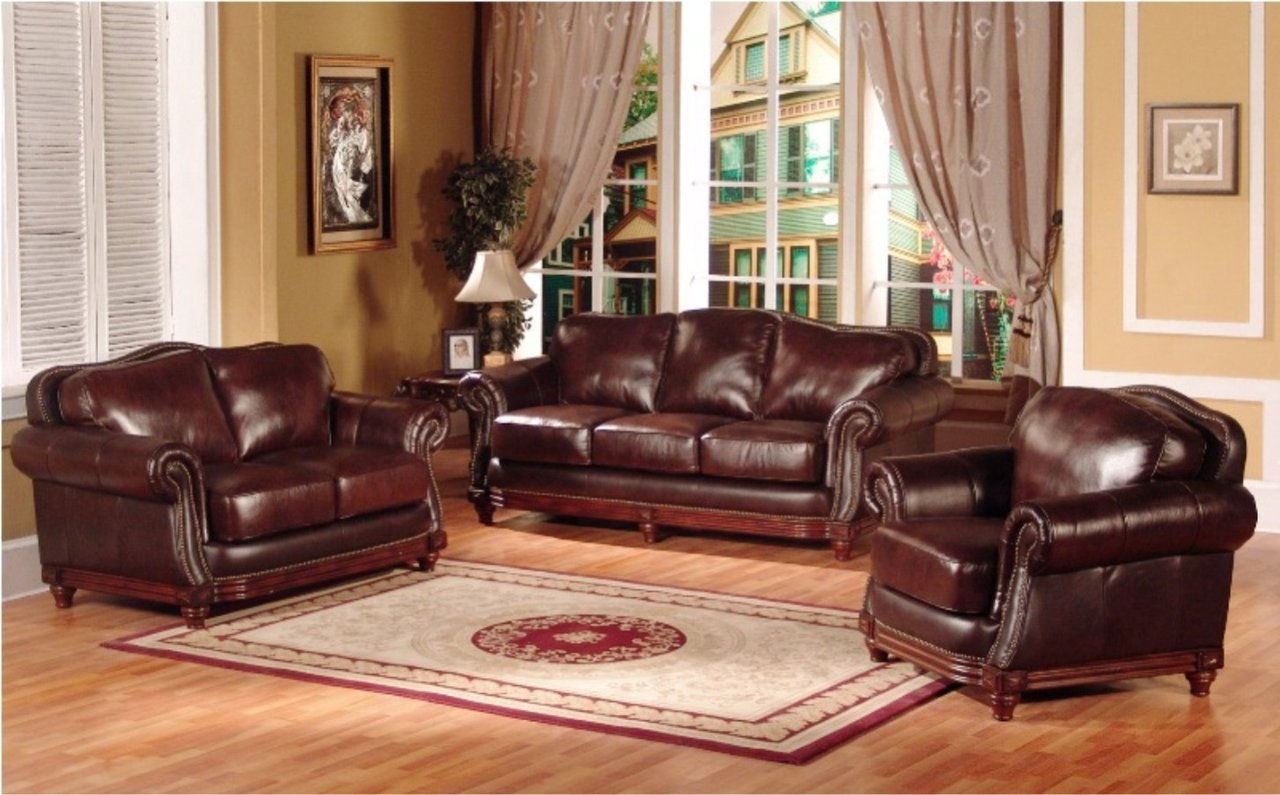 leather sofa set