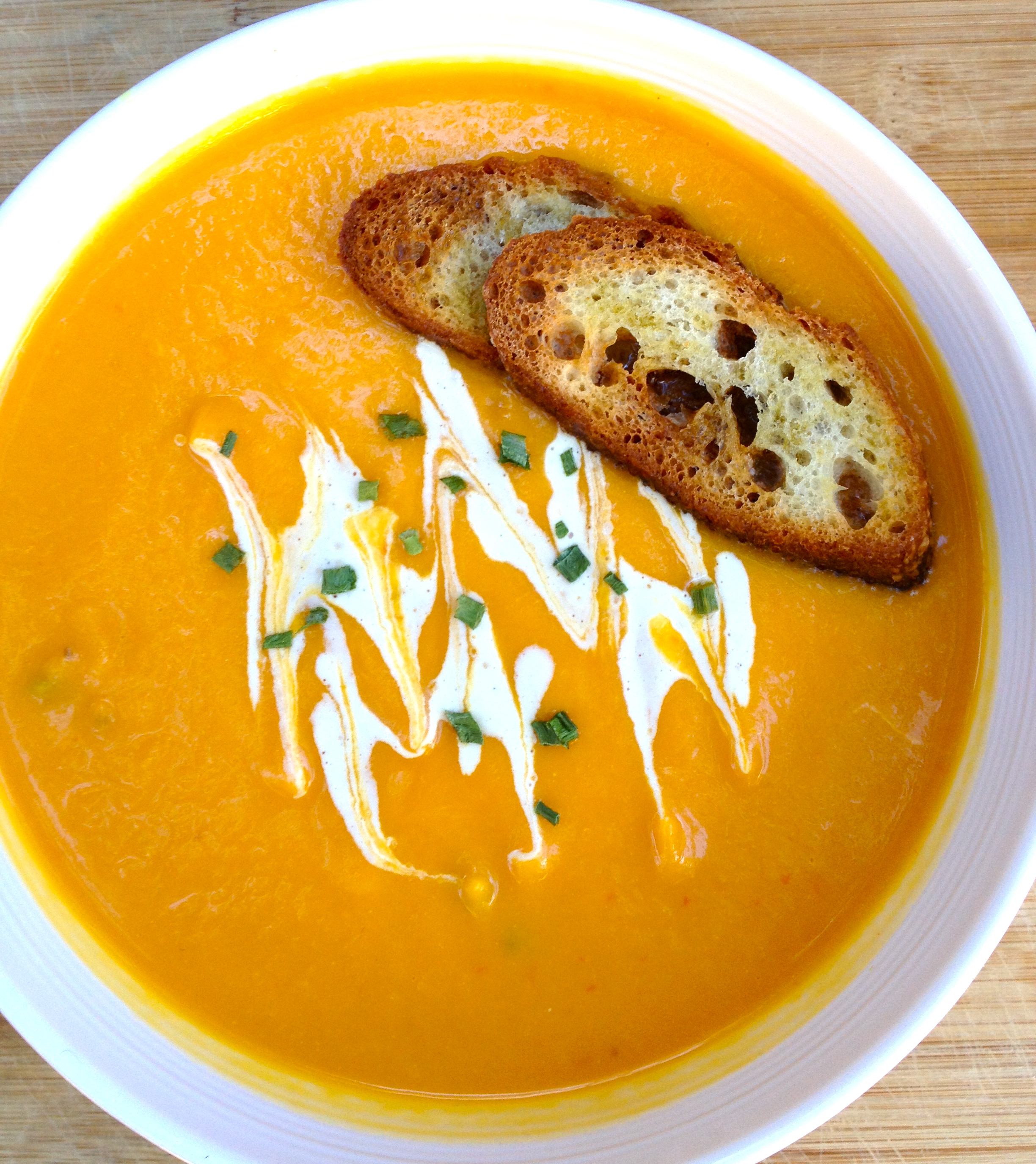 Roasted Red Pepper Butternut Squash Bisque!!! Let's Be Vegan Easy