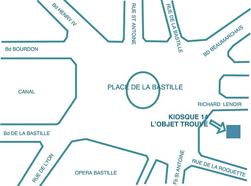 EXPO 'L'Objet Trouvé' - Kiosque Bastille, Paris (FR) - 18-29 Sept. 2013 dans Ateliers d'Art de France
