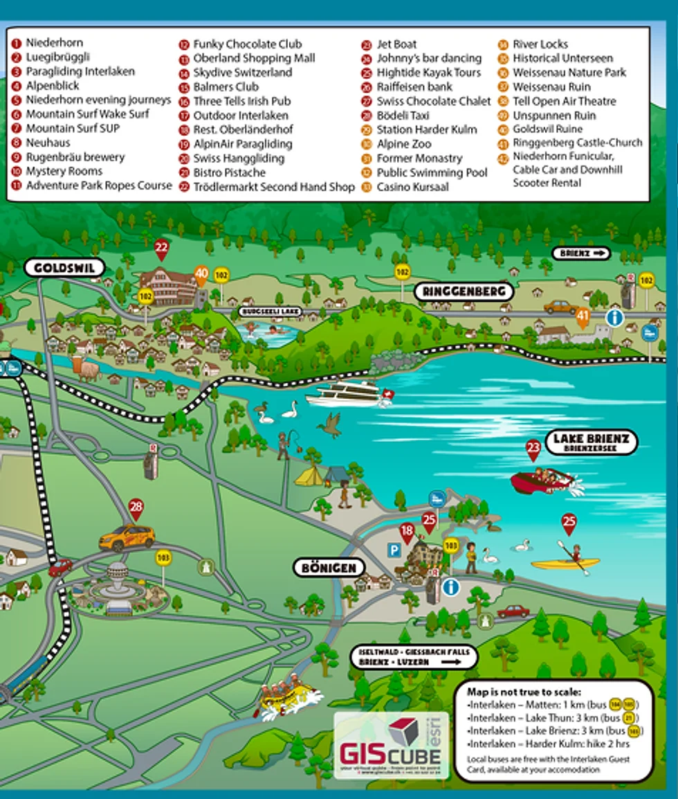 D Map Interlaken Lake Brienz Bönigen - By Interlaken Tourist Map D All Rights Reserved d map interlaken lake brienz bönigen - by interlaken tourist map d all rights reserved
