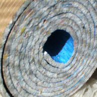 foam carpet underlay rolled up