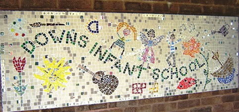 Downs Infant School Mosaic finished 2