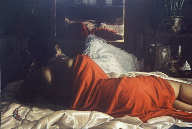 AROUND MIDNIGHT 1995 146x97 oil on canvas
