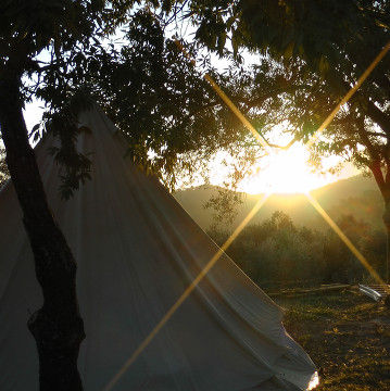 Tent Sunrise