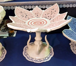 pedestal flower pink sm
