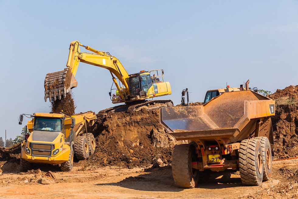 Construction Earthworks Excavator Grader