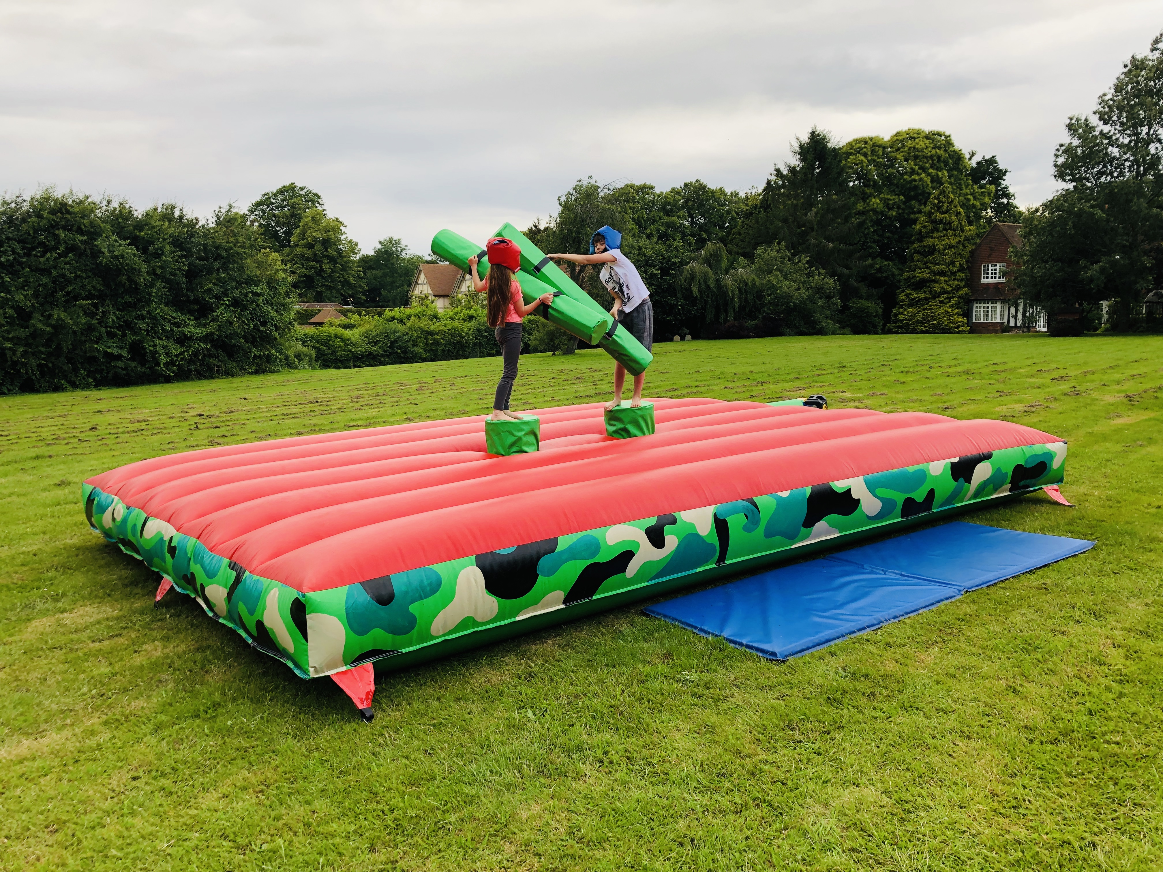 inflatable gladiator game