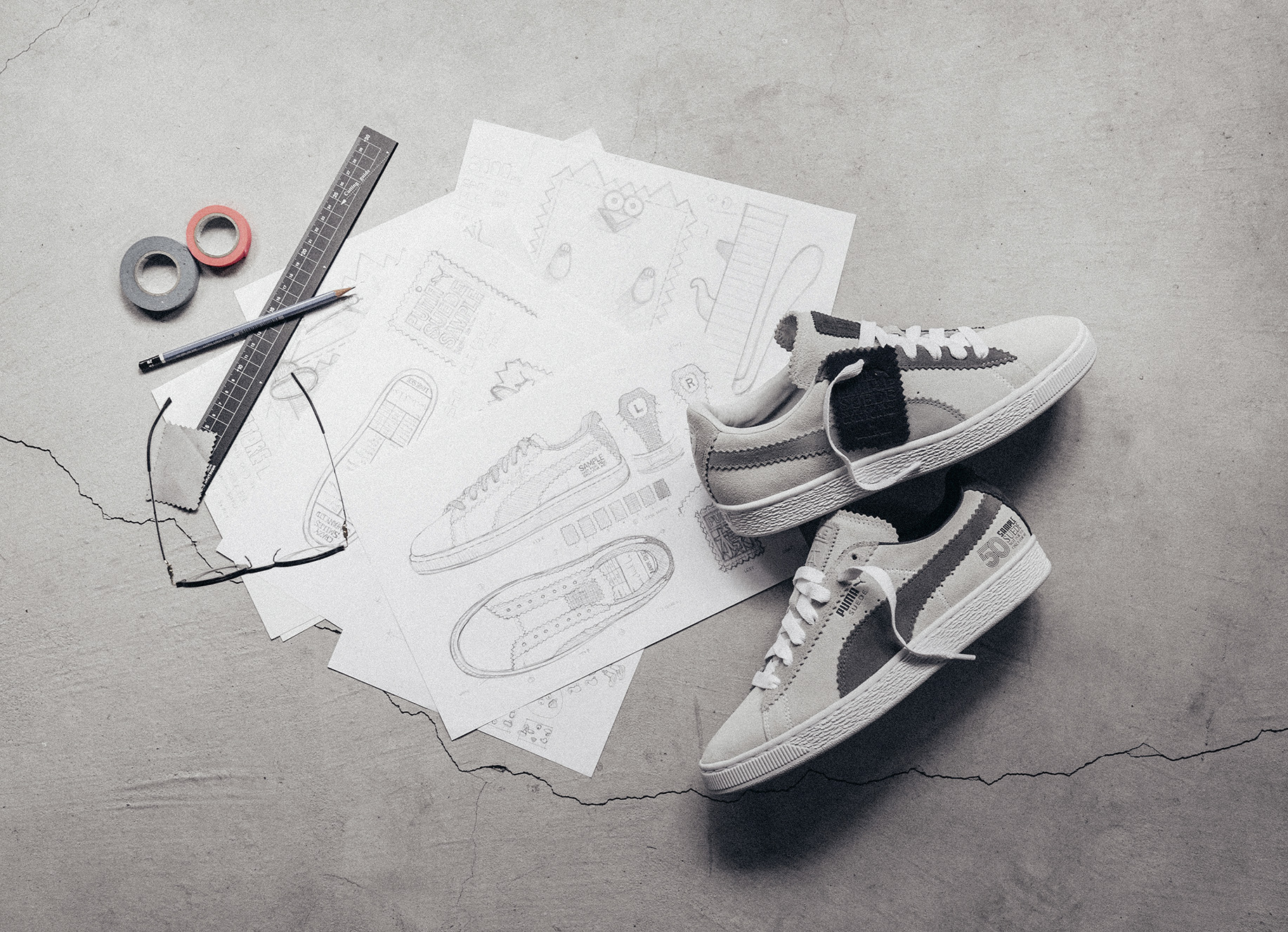 puma x michael lau suede classic