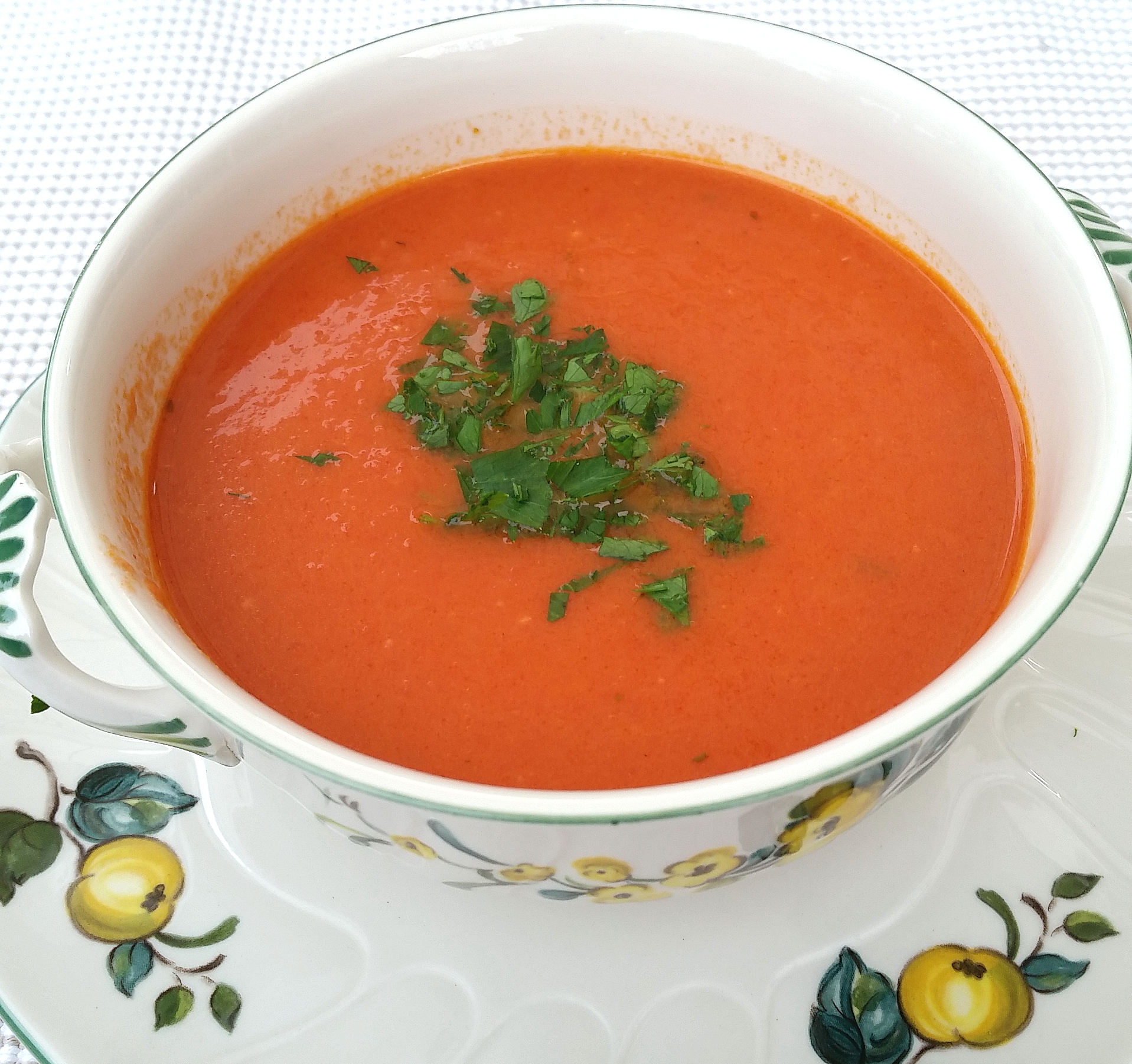 Einfache Tomatensuppe &amp;quot;halb-und-halb&amp;quot; | Günstige Weine und Olivenöl ...