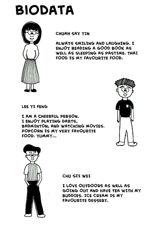 yifengarchiwork comic biodata of a person