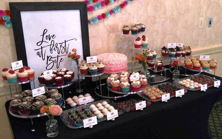Wedding Cupcake Cake Ball Display Shown With Optional Rentals Wedding Cupcake Cake Ball Display Shown With Optional Rentals