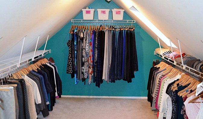 Neat Little Nest: Master Closet Organized with Color